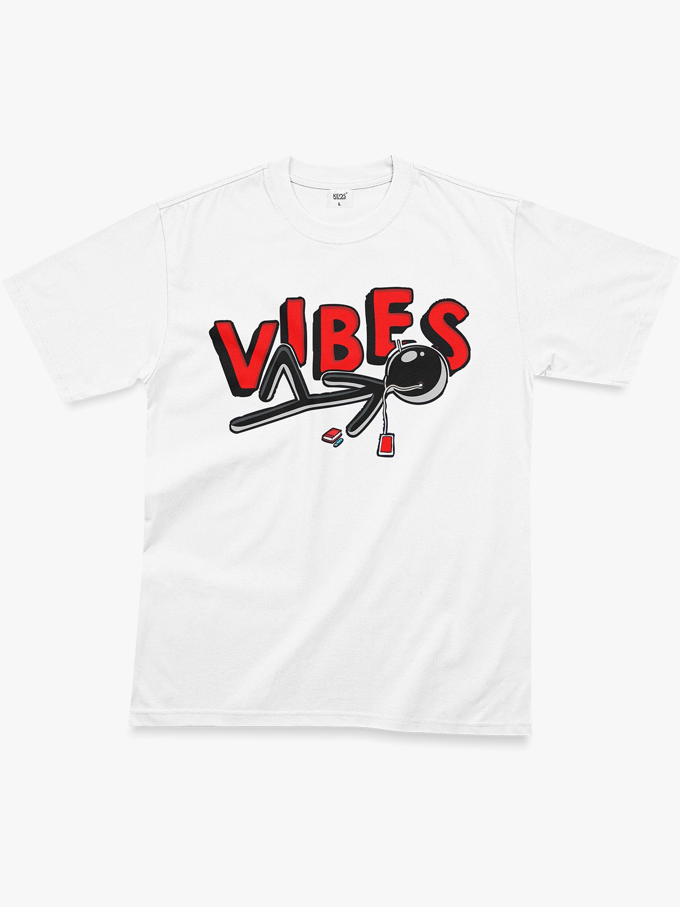 Organic Cotton Graphic T-Shirt – “Vibes” | Regular Fit
