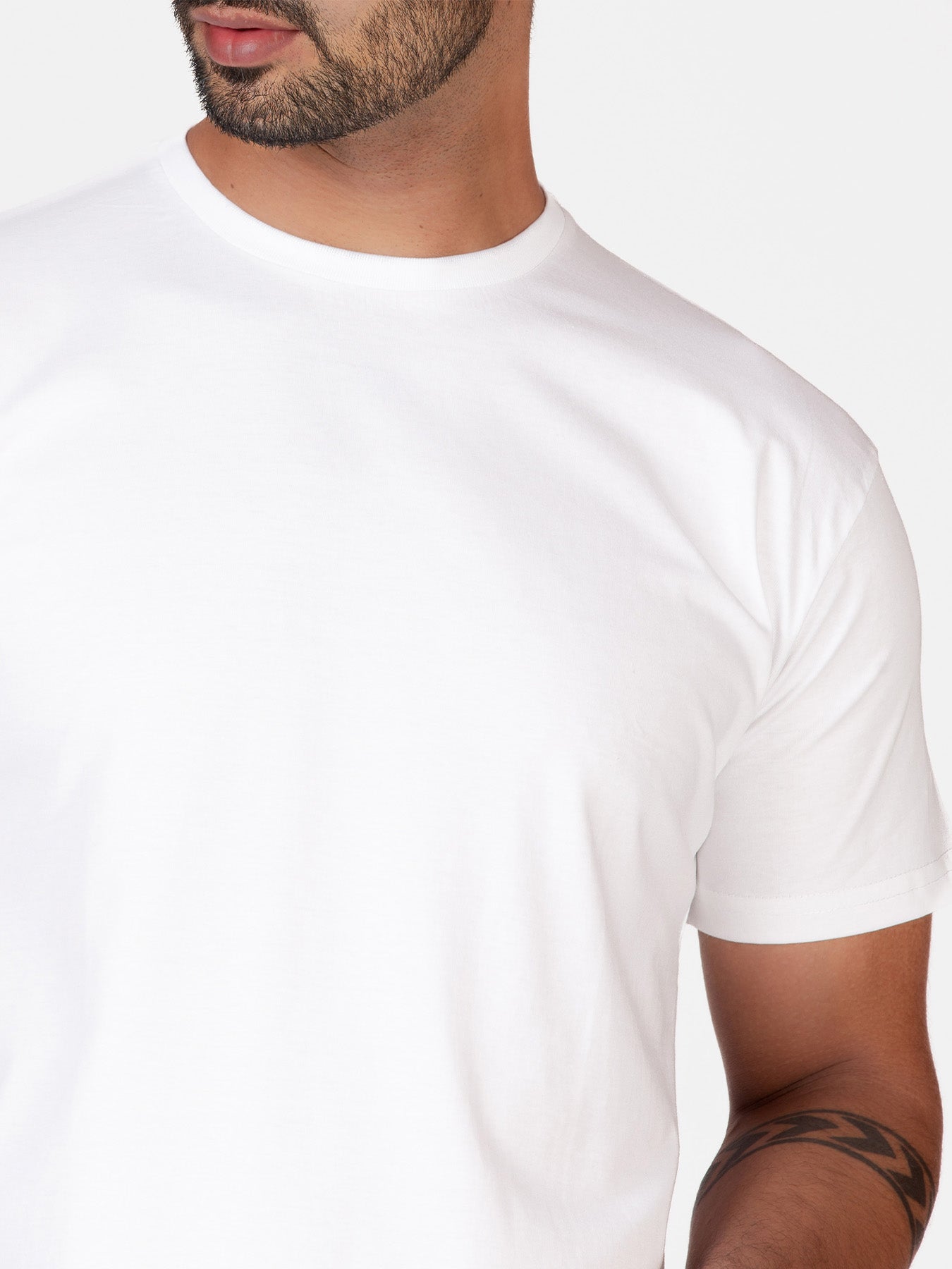 Organic Cotton T-Shirt - White | Longline Fit