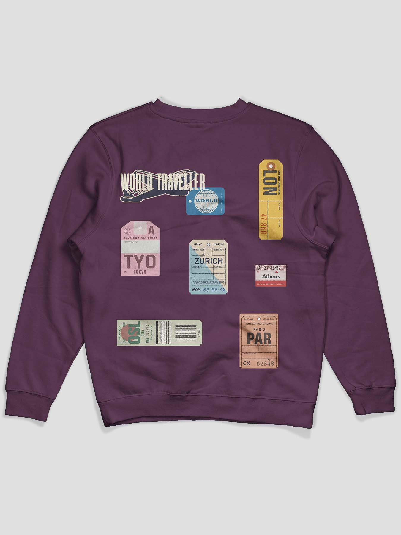 World Traveller Graphic Sweatshirt - keos.life