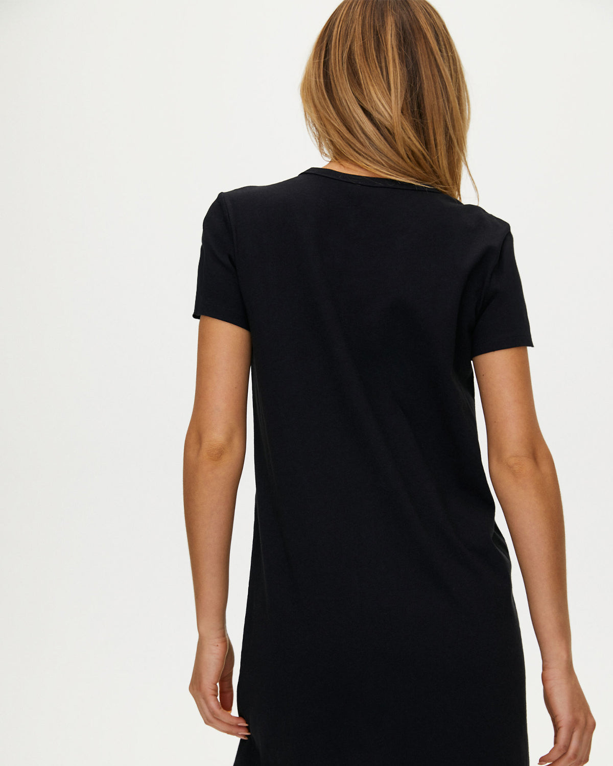 Organic Cotton T-Shirt Dress - Black - keos.life