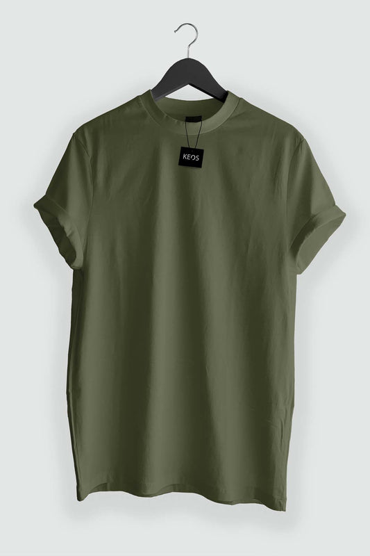 Organic Cotton Essential T-shirt - Olive - keos.life