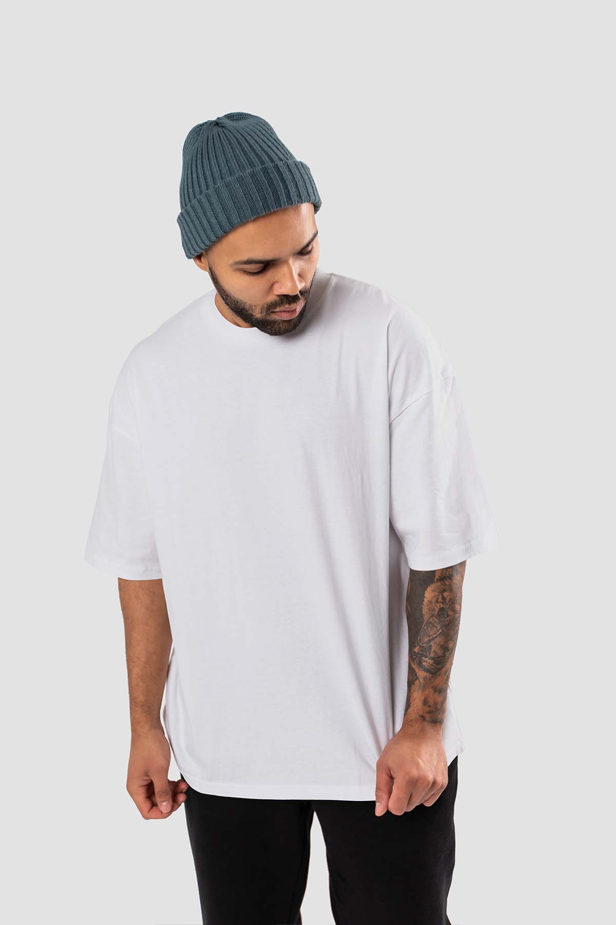 Urban Fit Oversized Essential T-shirt - Off-White - keos.life