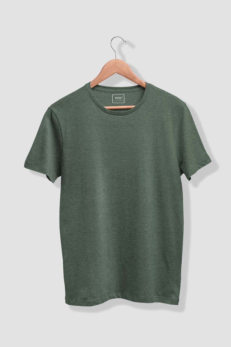 Basic Summer Organic Cotton T-shirt - Green - keos.life