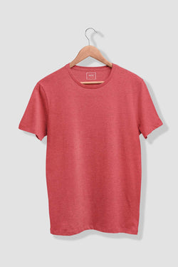 Basic Summer Organic Cotton T-shirt - Salmon