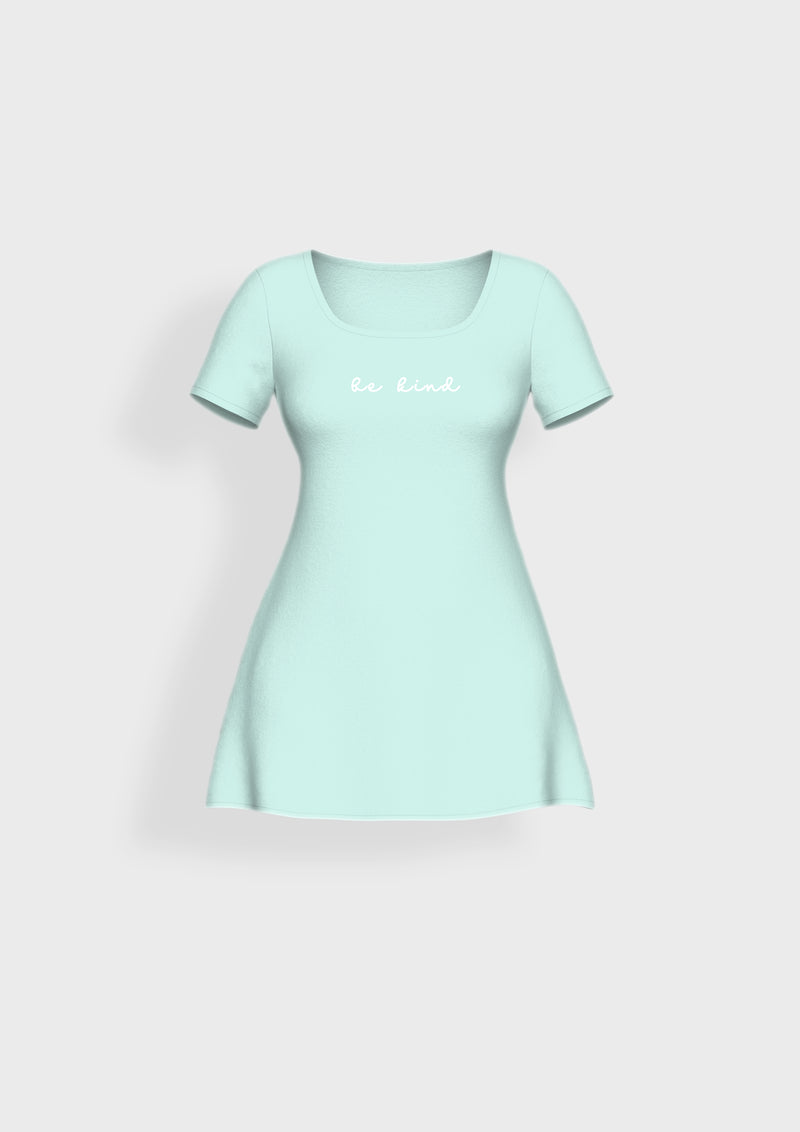 Be Kind Organic Cotton T-Shirt Dress - keos.life
