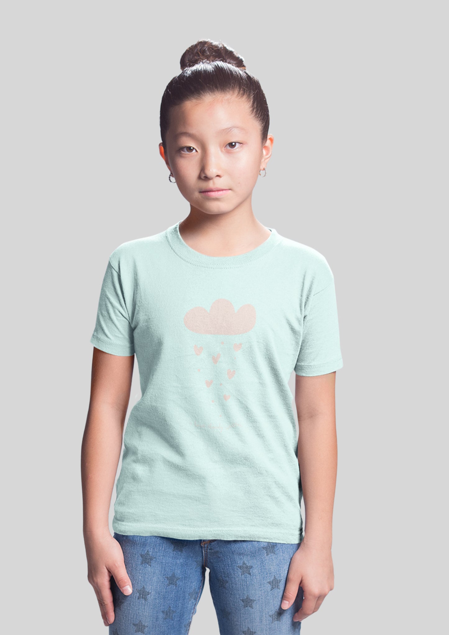 mini Cloudy Weather Organic Cotton T-shirt - keos.life