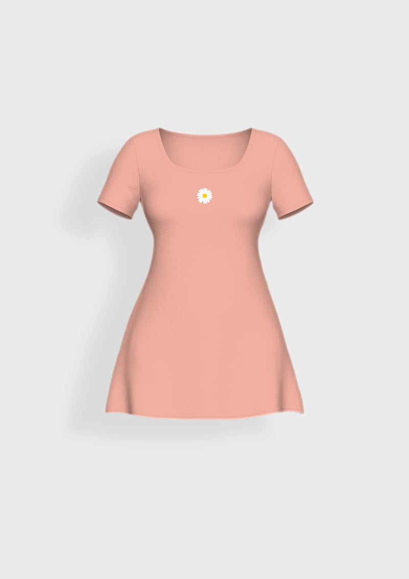 Daisy Organic Cotton T-Shirt Dress - keos.life