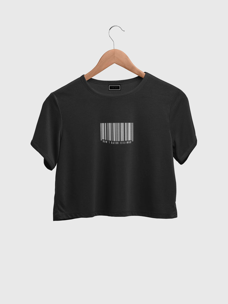 Don't Catch Feelings Organic Cotton Crop Top - keos.life
