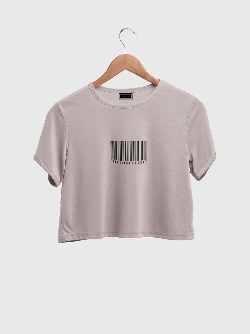 Don't Catch Feelings Organic Cotton Crop Top - keos.life