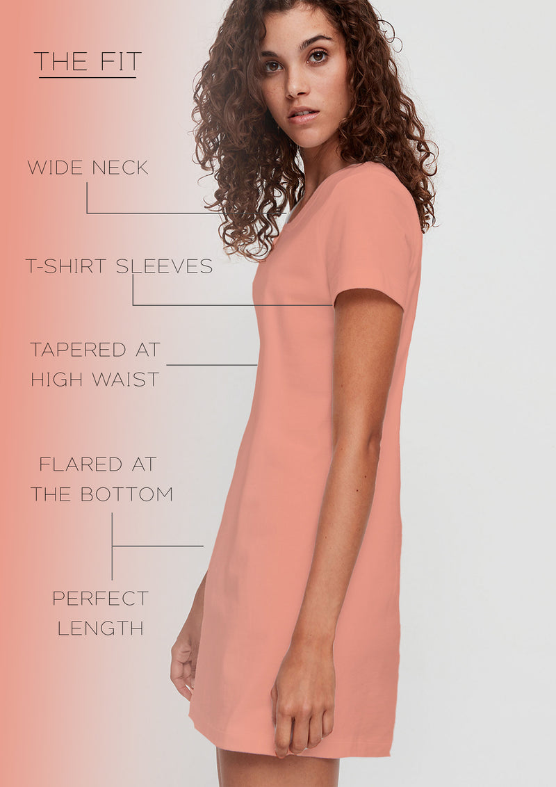 Moon Organic Cotton T-Shirt Dress - keos.life