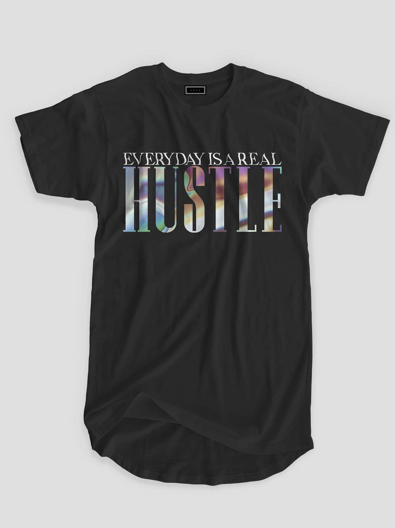 Longline Everyday is a real Hustle Organic Cotton T-shirt