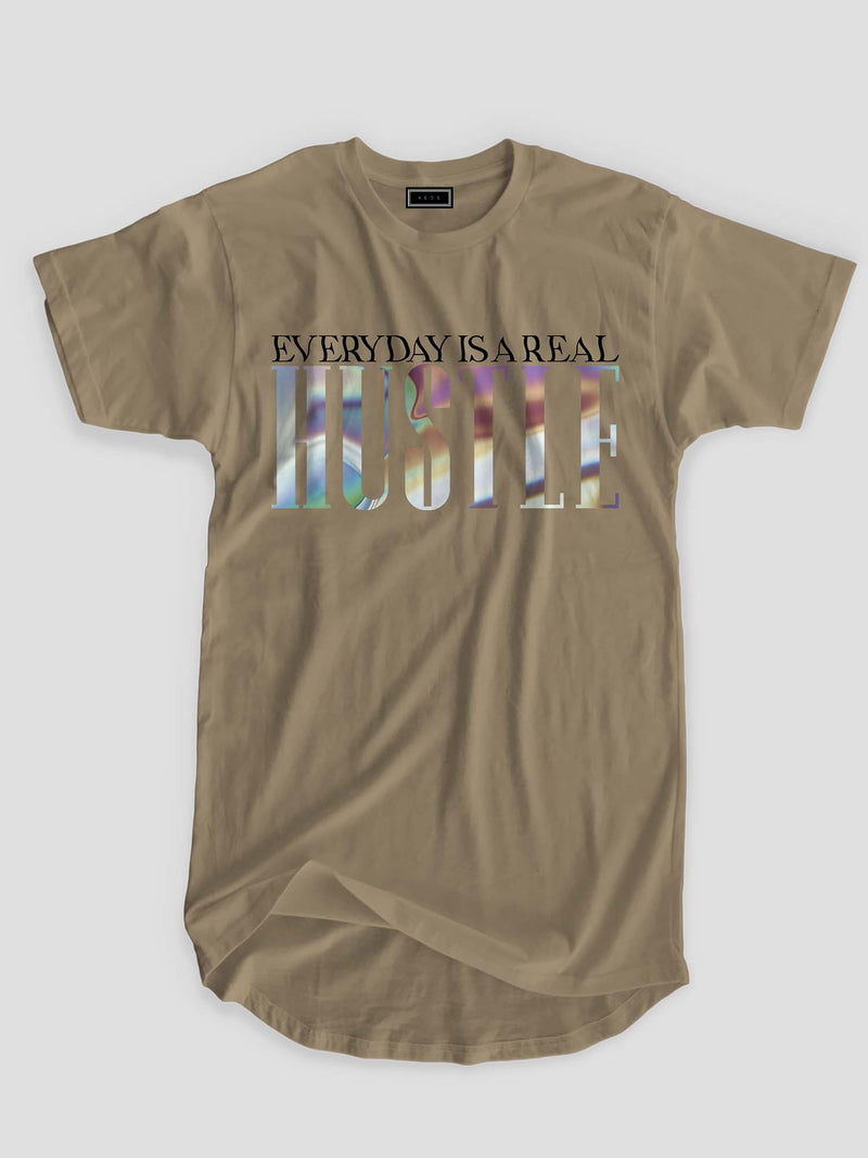 Longline Everyday is a real Hustle Organic Cotton T-shirt