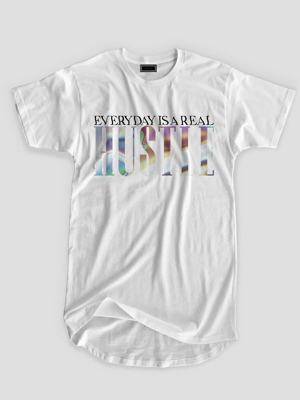 Longline Everyday is a real Hustle Organic Cotton T-shirt