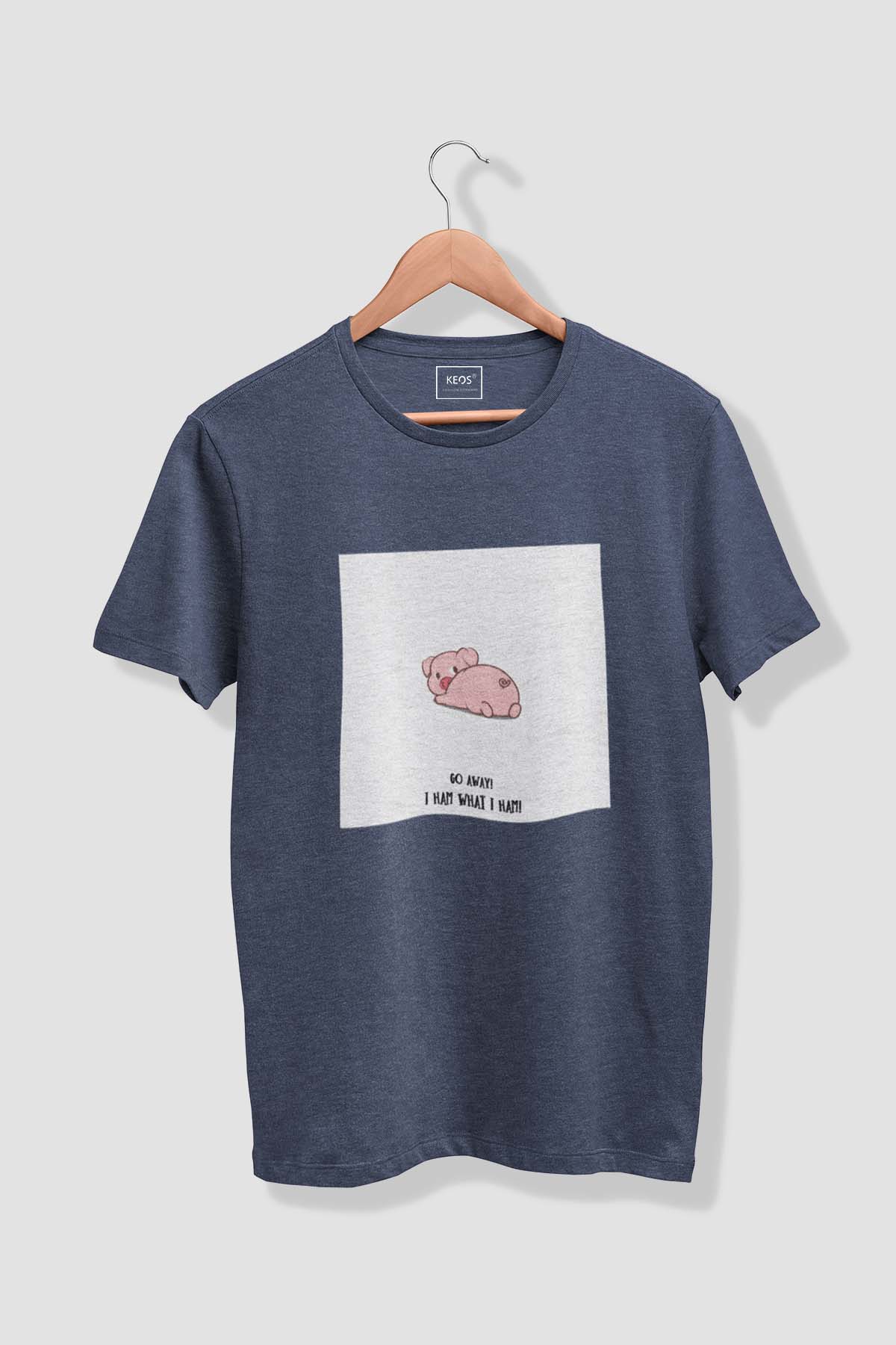 I Ham What - Melange Cotton T-shirt - keos.life