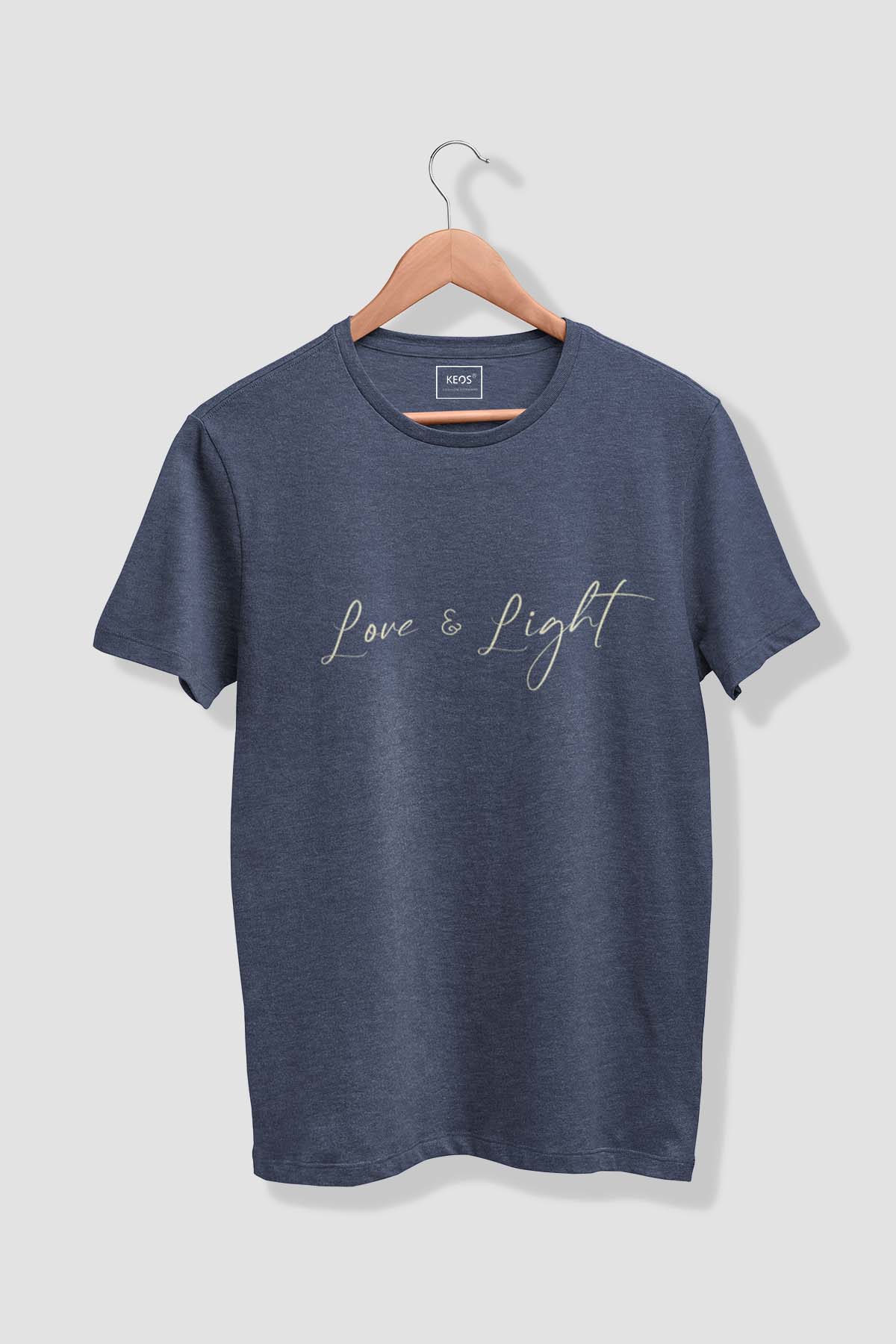 Love & Light - Melange Cotton T-shirt - keos.life