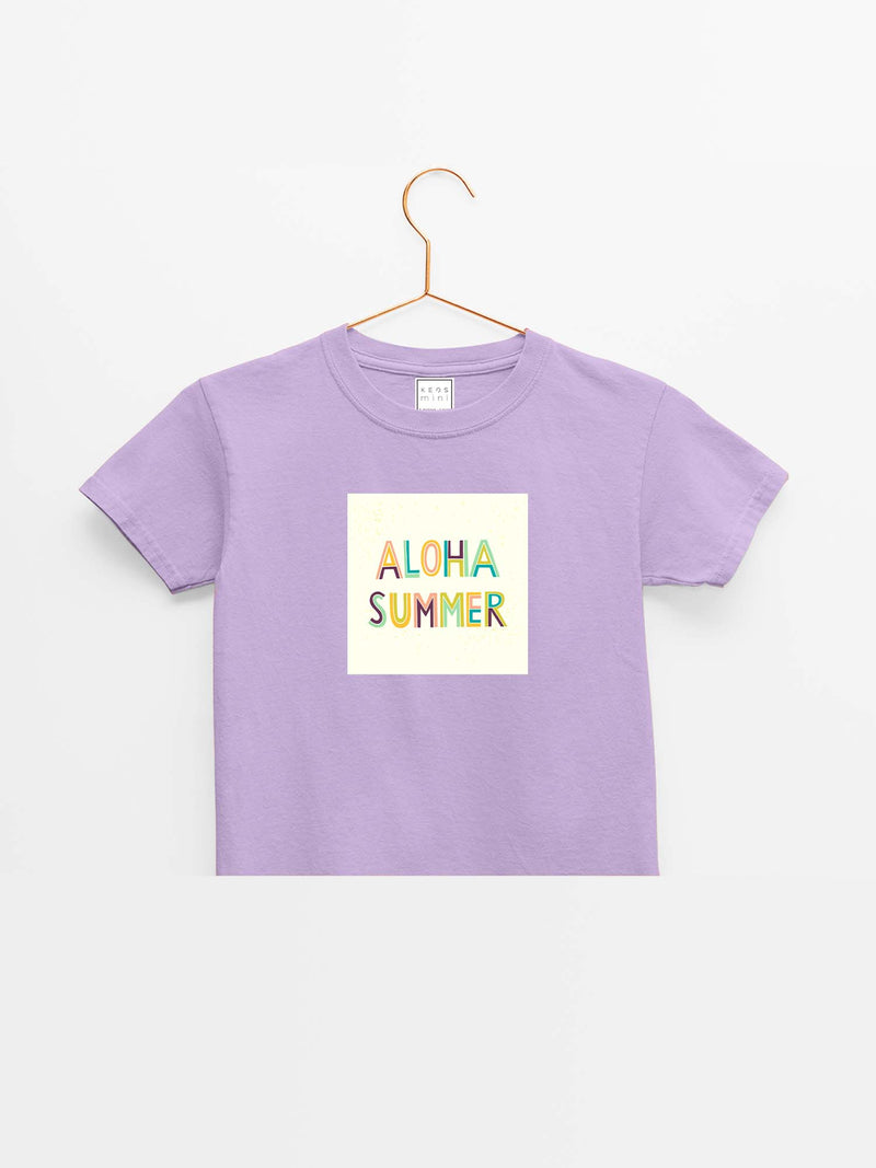 mini Aloha Summer Organic Cotton T-shirt - keos.life