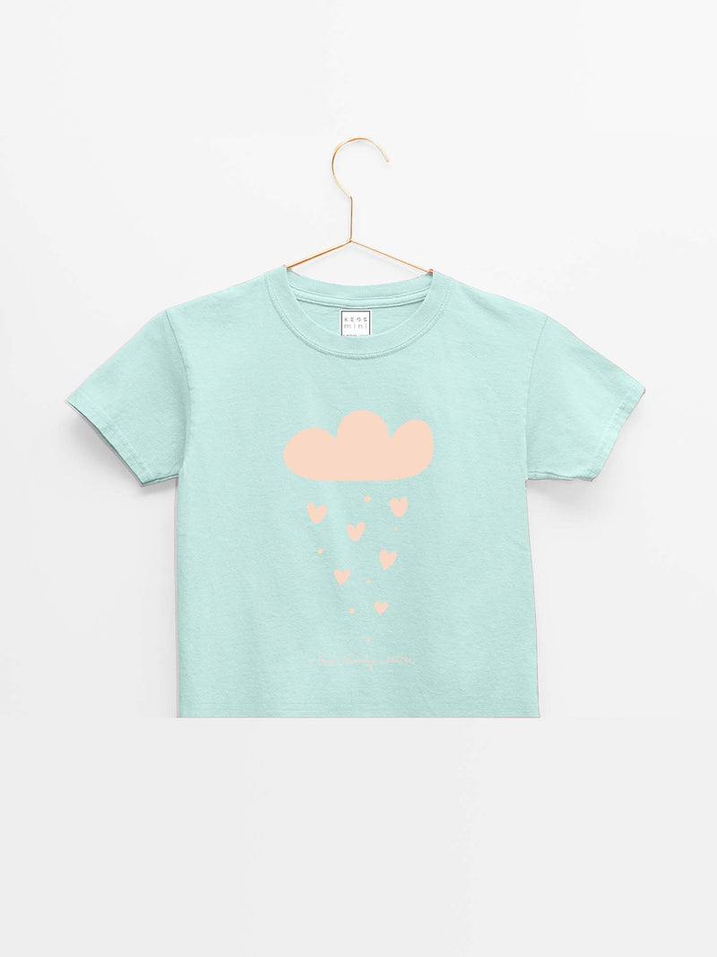 mini Cloudy Weather Organic Cotton T-shirt - keos.life