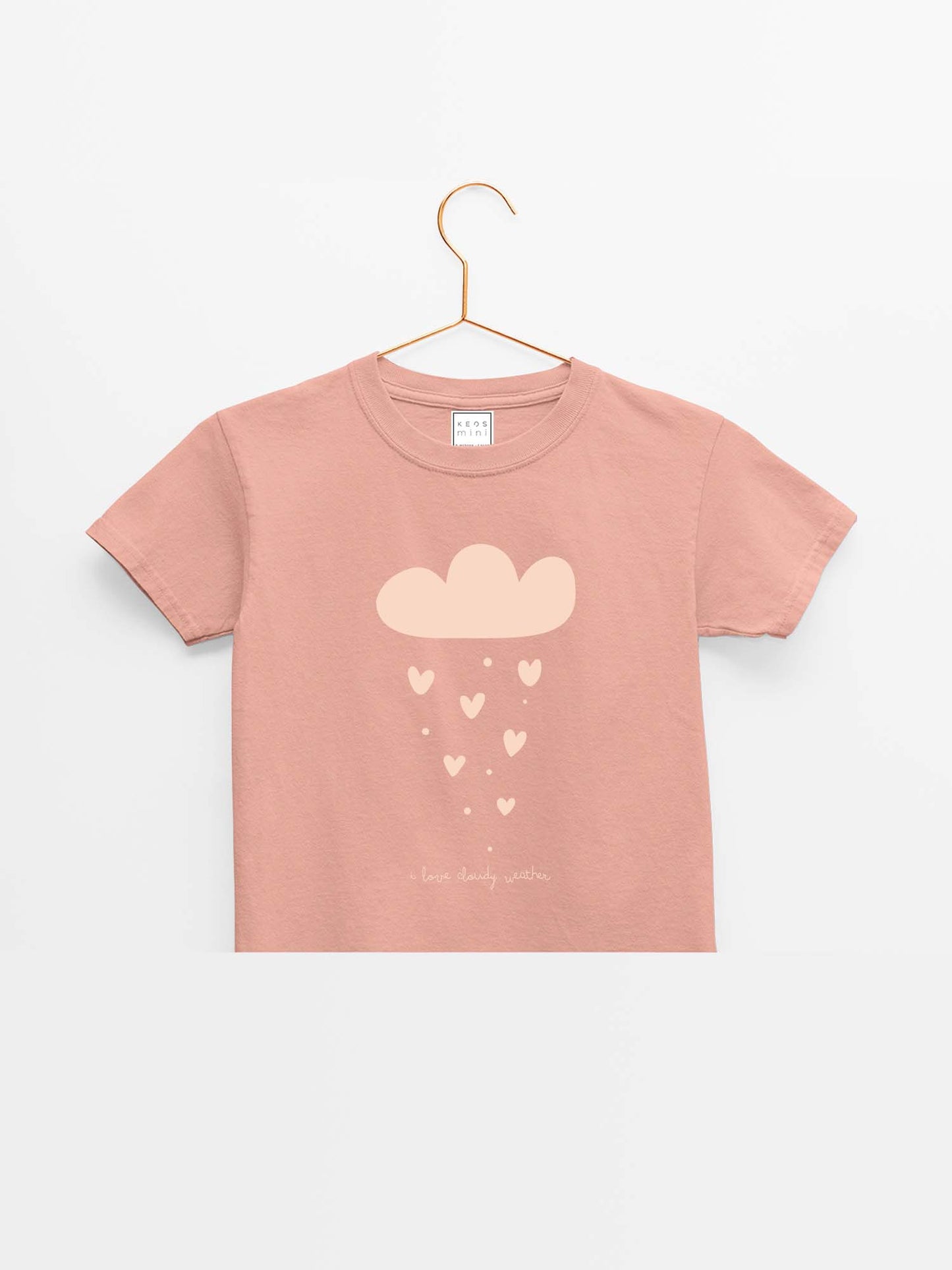 mini Cloudy Weather Organic Cotton T-shirt - keos.life