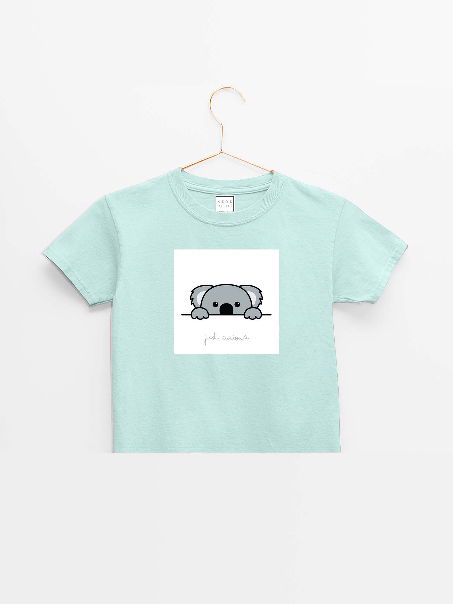 mini Curious Koala Organic Cotton T-shirt - keos.life