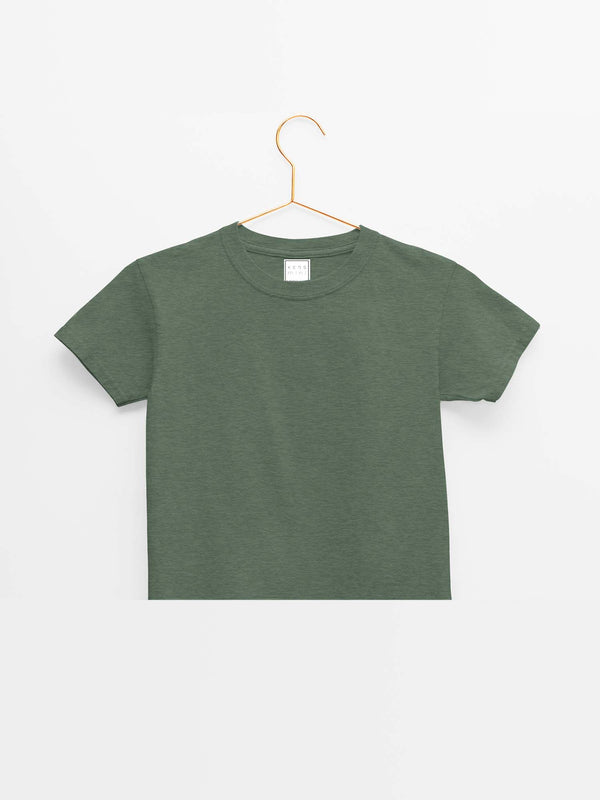 mini Basic Green Organic Cotton T-shirt
