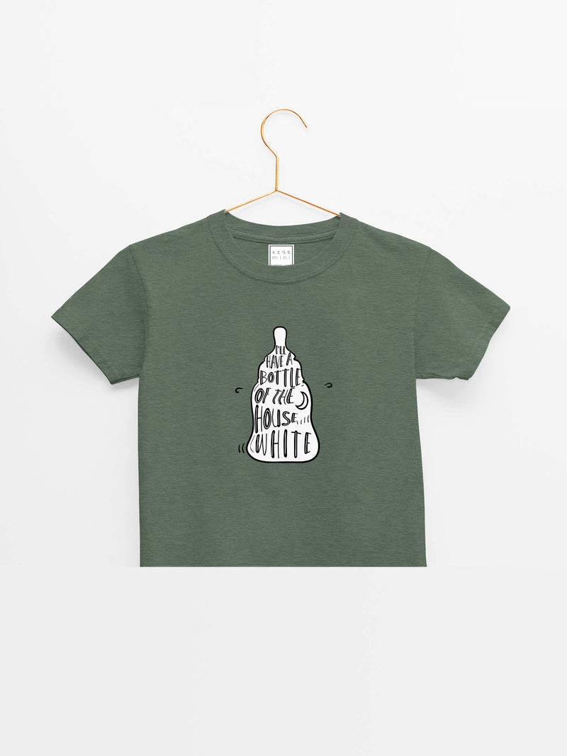 mini House White Organic Cotton T-shirt - keos.life