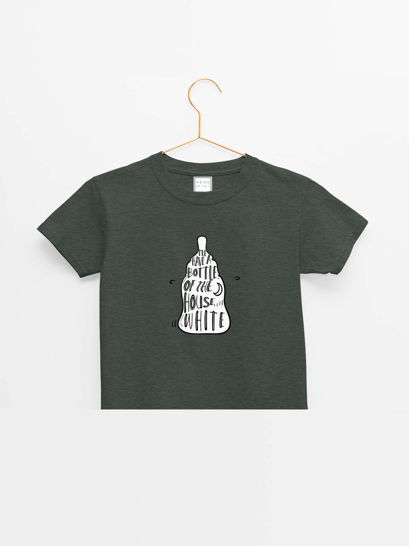 mini House White Organic Cotton T-shirt - keos.life