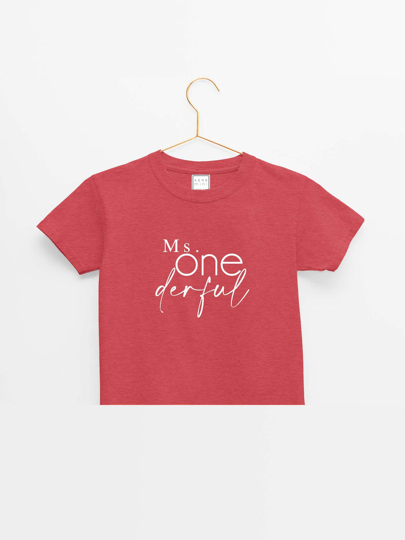 mini Miss Onederful Organic Cotton T-shirt - keos.life