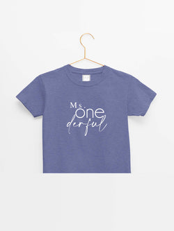 mini Miss Onederful Organic Cotton T-shirt - keos.life