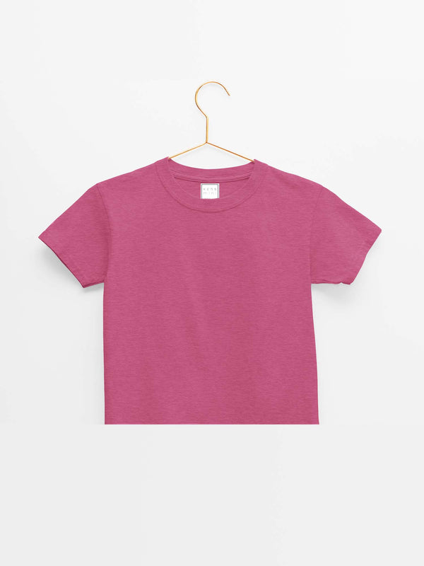 mini Basic Pink Organic Cotton T-shirt