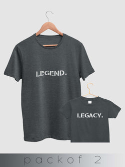 mini & Me Legend & Legacy Grey - Pack of 2