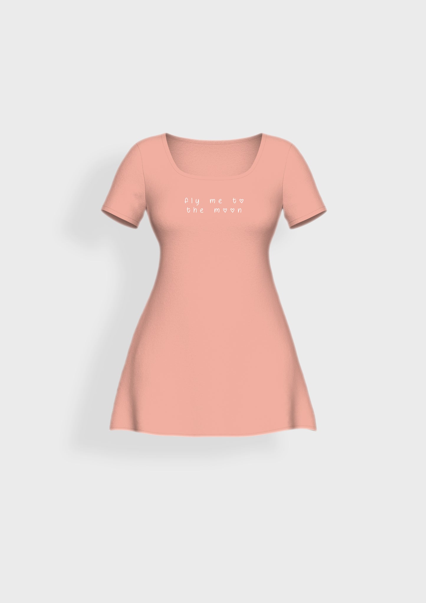 Moon Organic Cotton T-Shirt Dress - keos.life