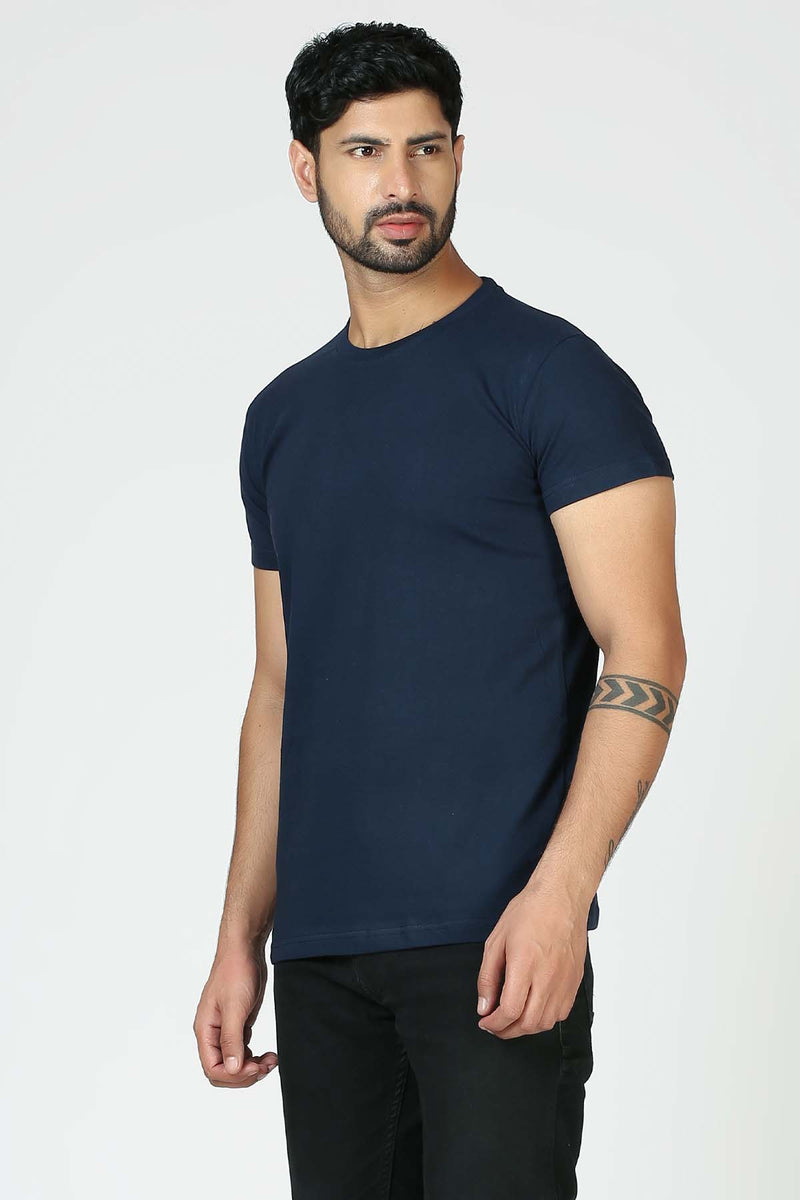 Organic Cotton Essential T-shirt - Navy - keos.life