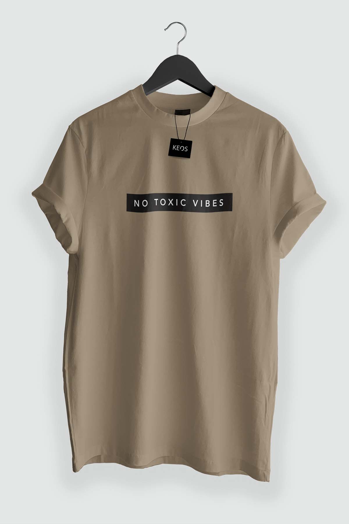 No Toxic Vibes Organic Cotton T-shirt - keos.life