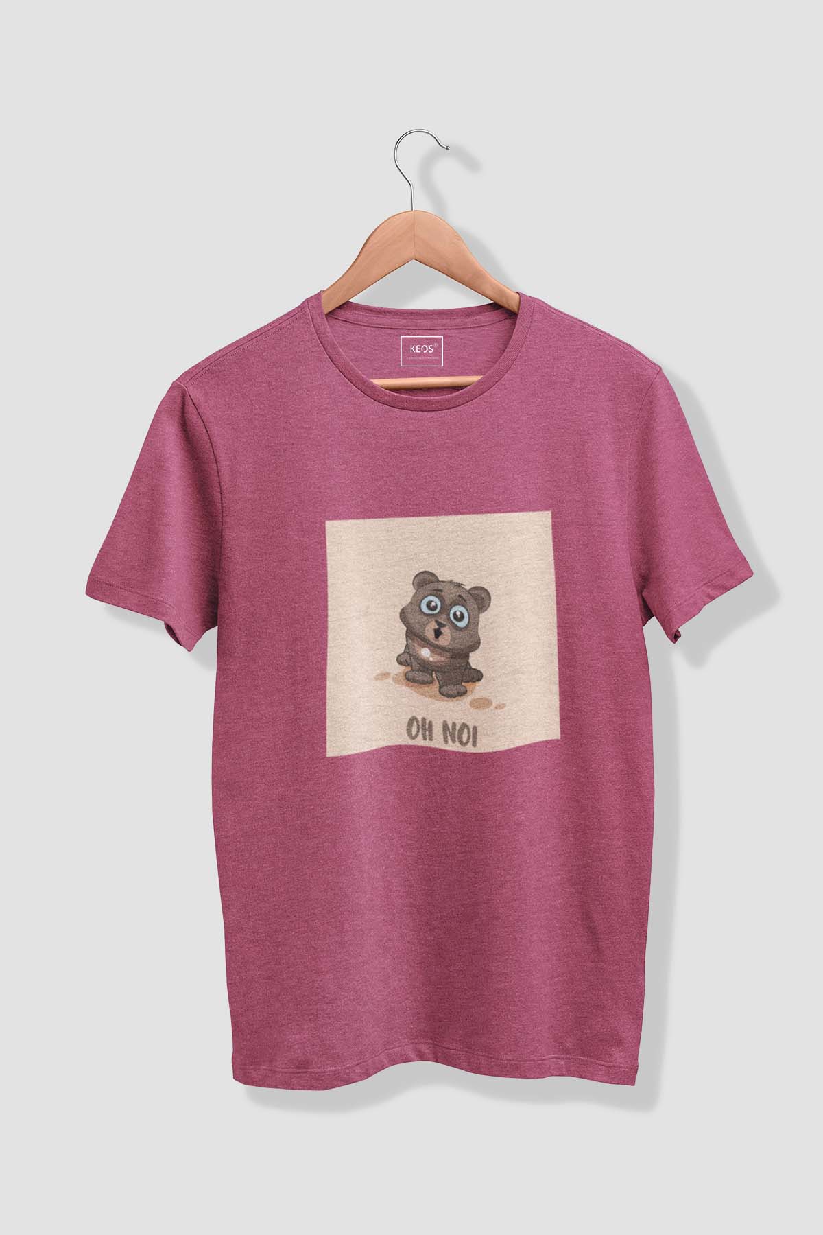 Oh No! - Melange Cotton T-shirt - keos.life