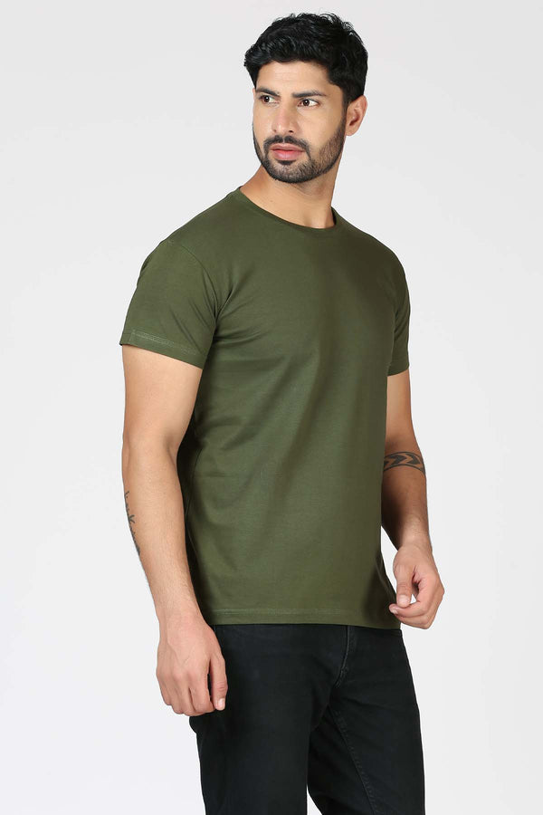 Organic Cotton Essential T-shirt - Olive - keos.life