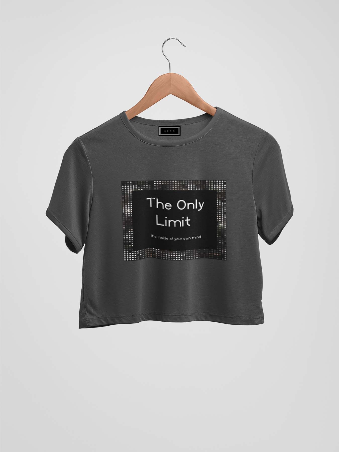 The Only Limit Organic Cotton Crop Top - keos.life