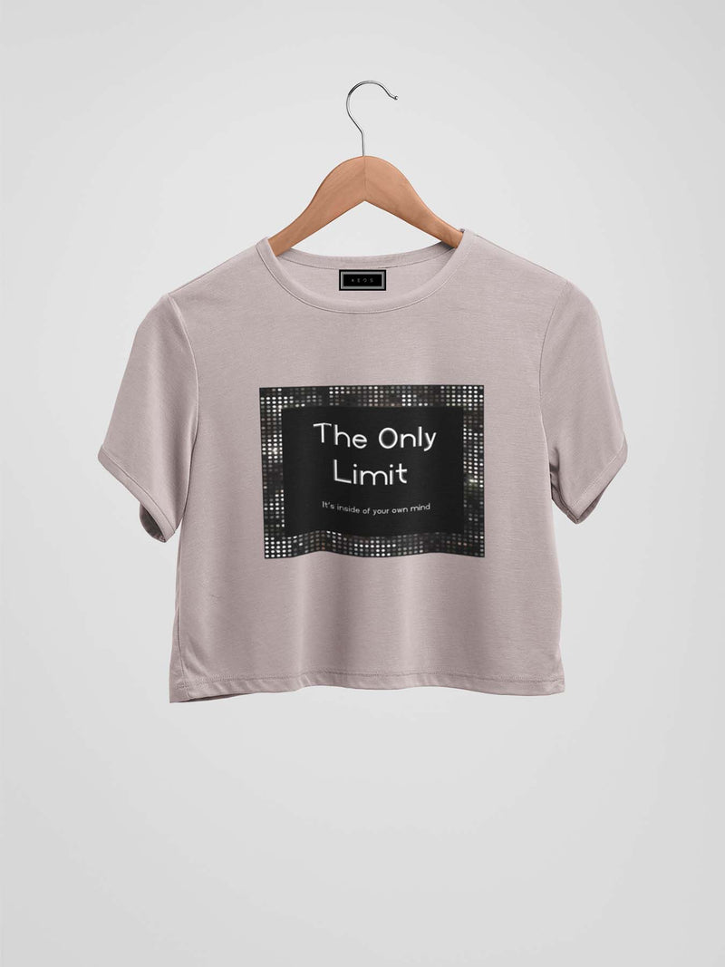 The Only Limit Organic Cotton Crop Top