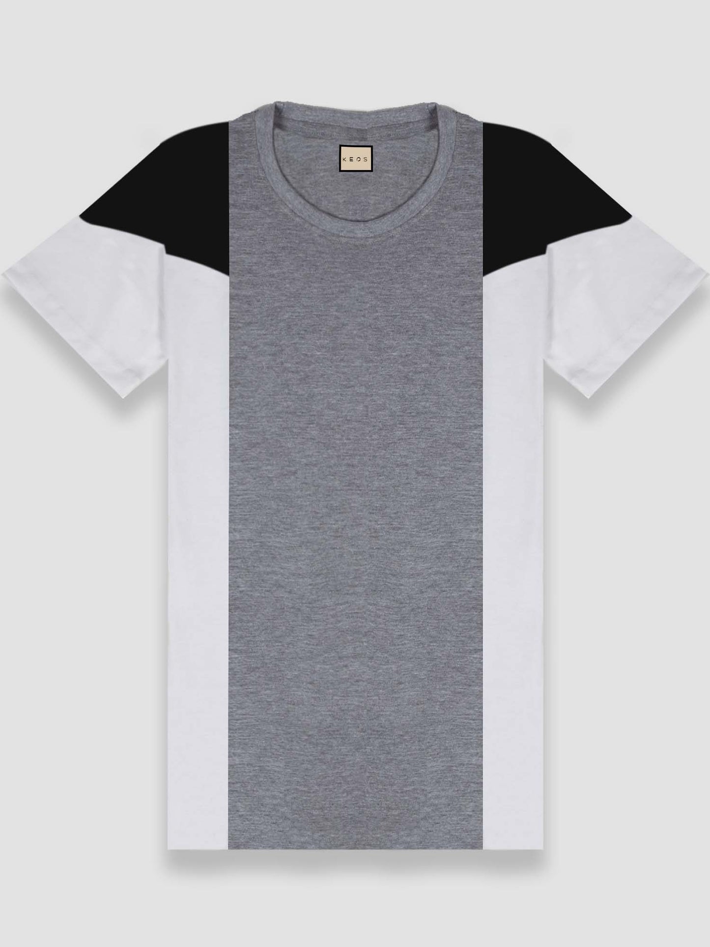 Colour Block Organic Cotton T-shirt - keos.life