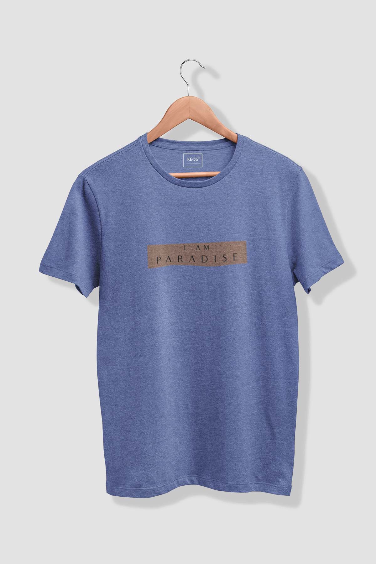 I am Paradise - Melange Cotton T-shirt - keos.life
