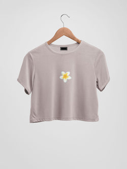 Plumeria Organic Cotton Crop Top - keos.life