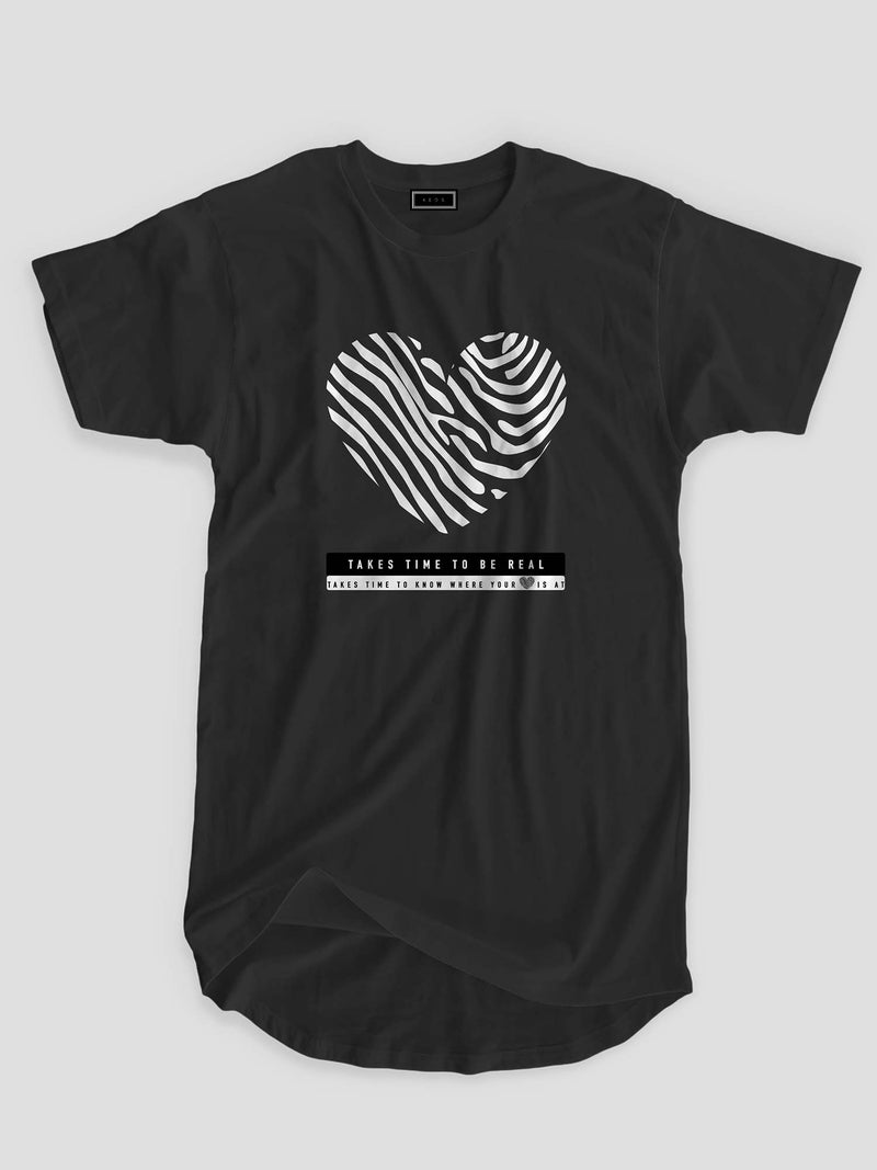 Longline Takes time Organic Cotton T-shirt