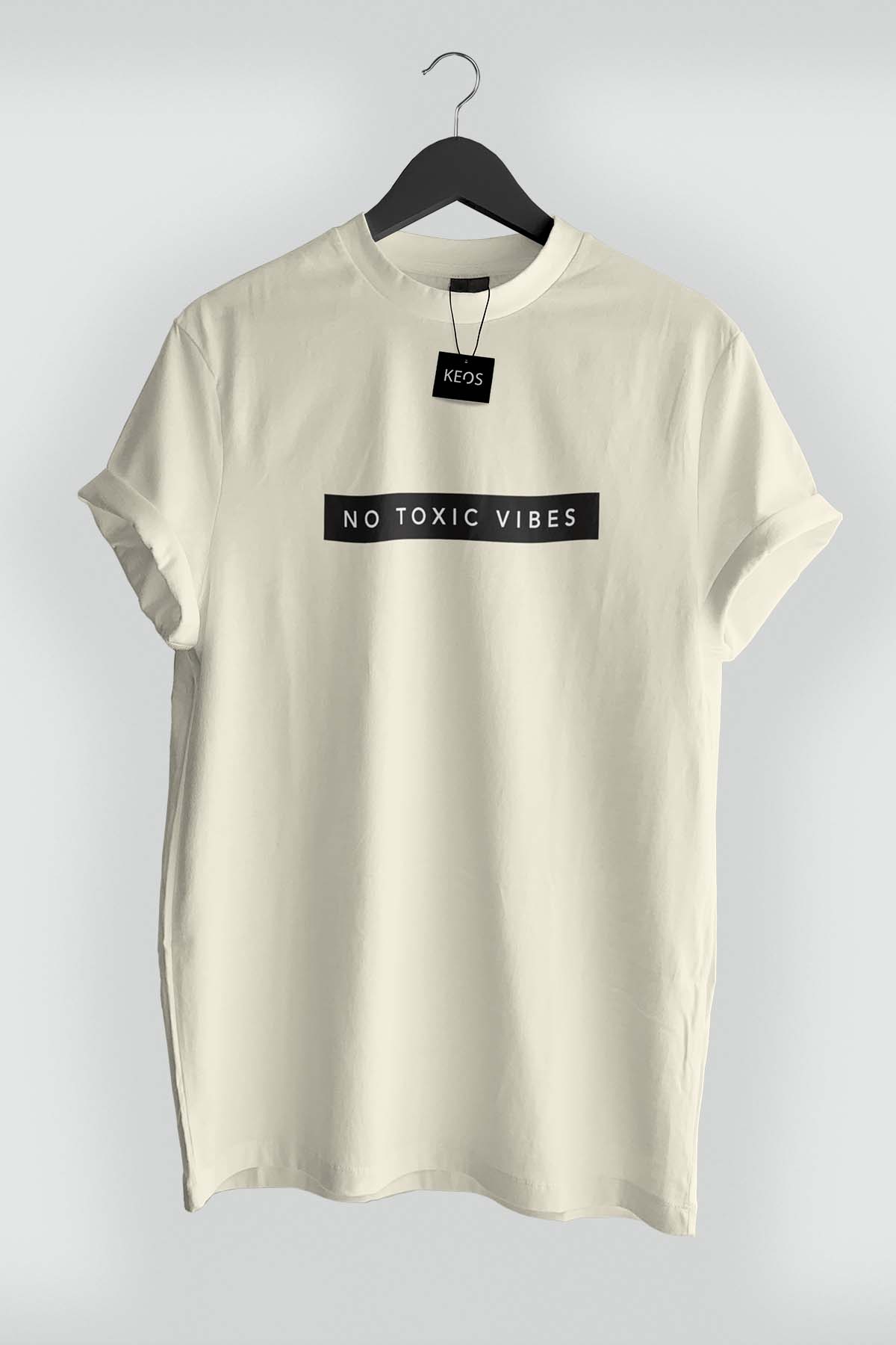 No Toxic Vibes Organic Cotton T-shirt - keos.life